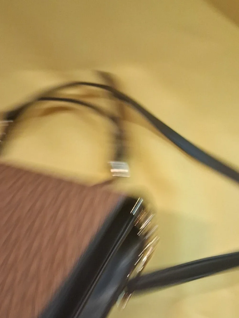 EUC Michael Kors Two-Tone Brown and Black Shoulder Bag